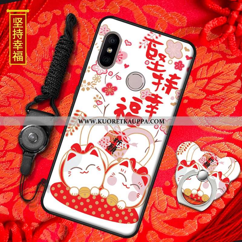 Kuori Xiaomi Mi A2, Kuoret Xiaomi Mi A2, Kotelo Xiaomi Mi A2 Pehmeä Neste Silikoni Punainen All Incl