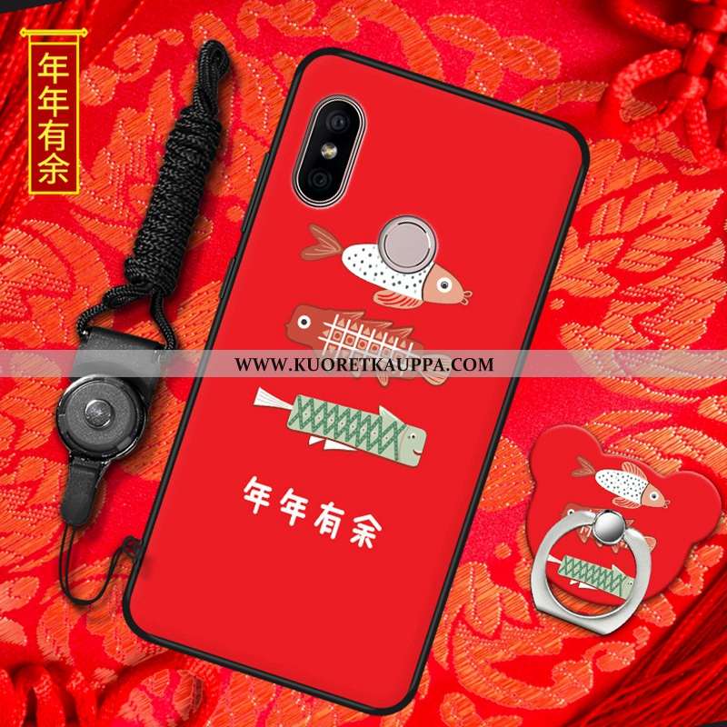 Kuori Xiaomi Mi A2, Kuoret Xiaomi Mi A2, Kotelo Xiaomi Mi A2 Pehmeä Neste Silikoni Punainen All Incl