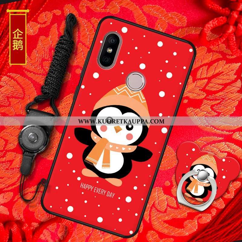 Kuori Xiaomi Mi A2, Kuoret Xiaomi Mi A2, Kotelo Xiaomi Mi A2 Pehmeä Neste Silikoni Punainen All Incl