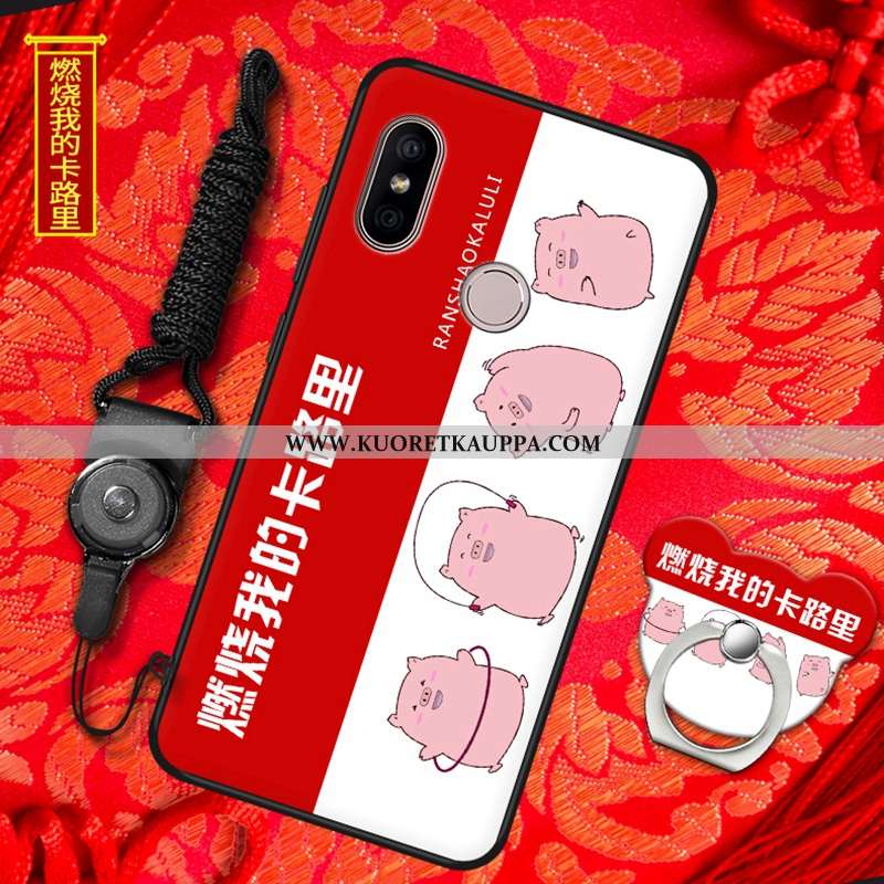 Kuori Xiaomi Mi A2, Kuoret Xiaomi Mi A2, Kotelo Xiaomi Mi A2 Pehmeä Neste Silikoni Punainen All Incl