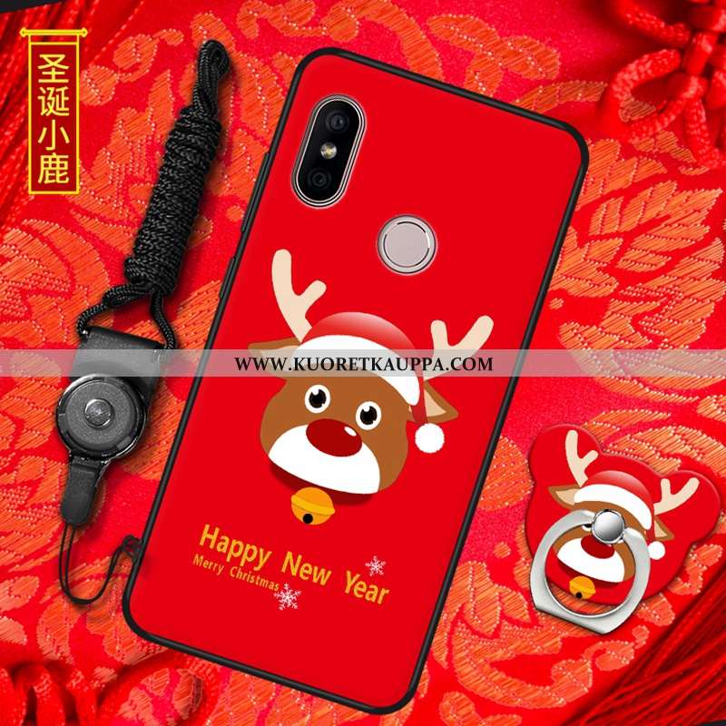 Kuori Xiaomi Mi A2, Kuoret Xiaomi Mi A2, Kotelo Xiaomi Mi A2 Pehmeä Neste Silikoni Punainen All Incl