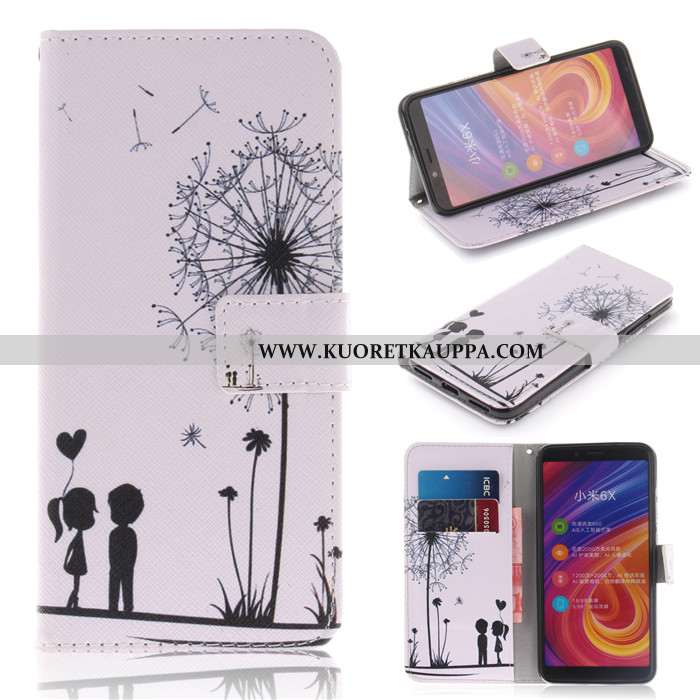 Kuori Xiaomi Mi A2, Kuoret Xiaomi Mi A2, Kotelo Xiaomi Mi A2 Persoonallisuus Luova Puhelimen Valkoin