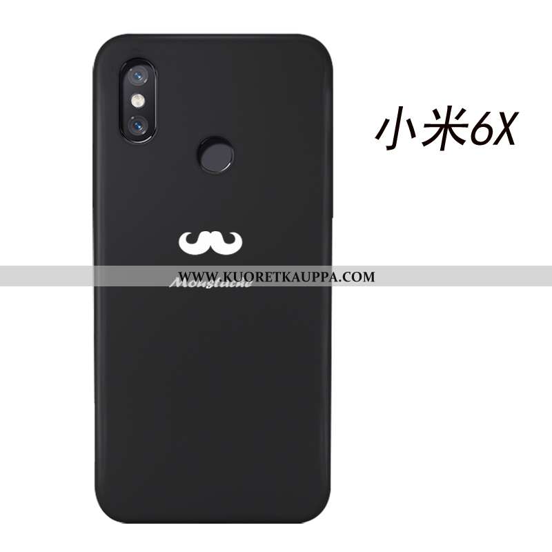 Kuori Xiaomi Mi A2, Kuoret Xiaomi Mi A2, Kotelo Xiaomi Mi A2 Sarjakuva Suuntaus Pieni Luova Mustat
