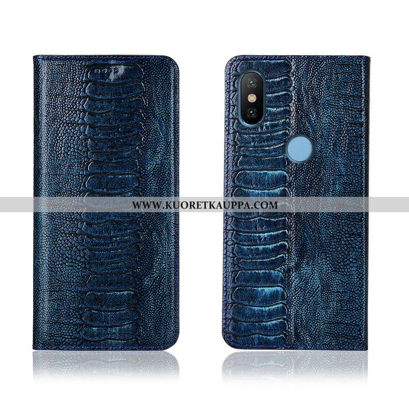 Kuori Xiaomi Mi A2, Kuoret Xiaomi Mi A2, Kotelo Xiaomi Mi A2 Silikoni Suojaus Aito Nahka Murtumaton 