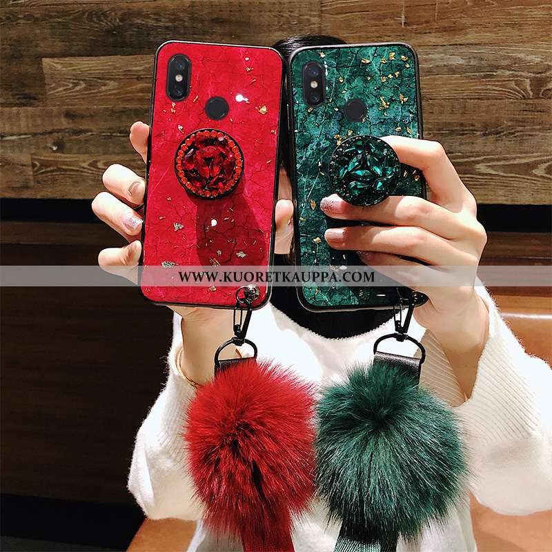 Kuori Xiaomi Mi A2 Lite, Kuoret Xiaomi Mi A2 Lite, Kotelo Xiaomi Mi A2 Lite Lasi Persoonallisuus Mur