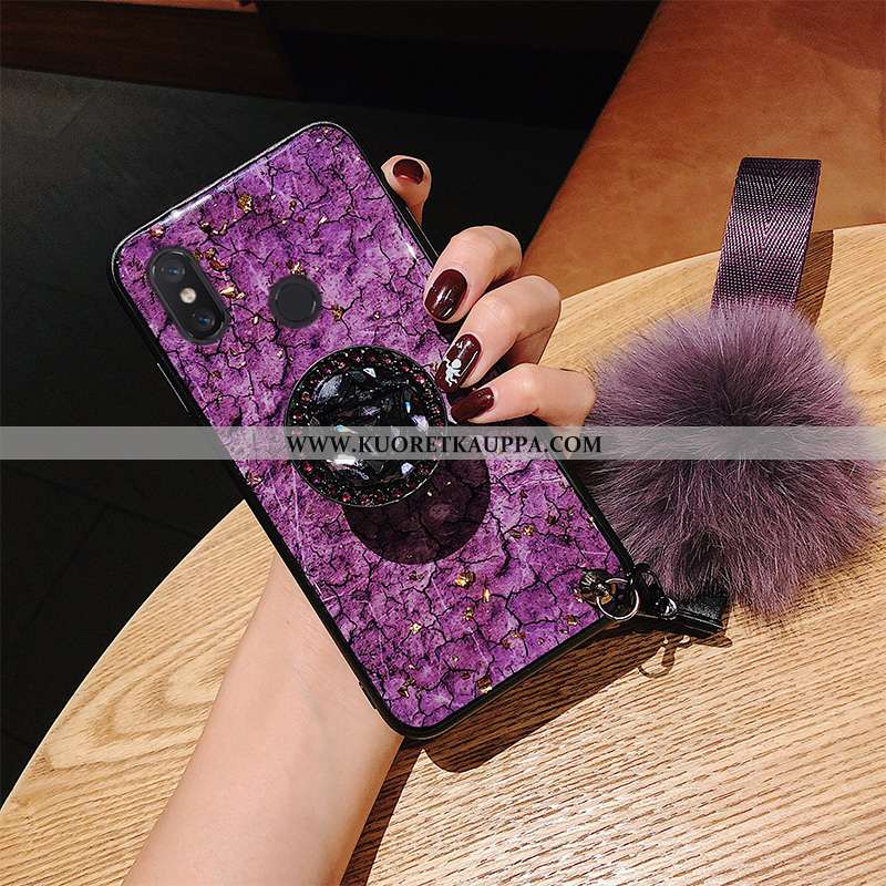 Kuori Xiaomi Mi A2 Lite, Kuoret Xiaomi Mi A2 Lite, Kotelo Xiaomi Mi A2 Lite Lasi Persoonallisuus Mur