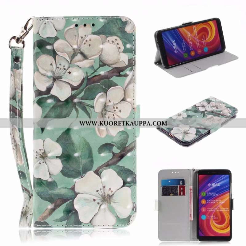 Kuori Xiaomi Mi A2 Lite, Kuoret Xiaomi Mi A2 Lite, Kotelo Xiaomi Mi A2 Lite Salkku Sarjakuva Puhelim