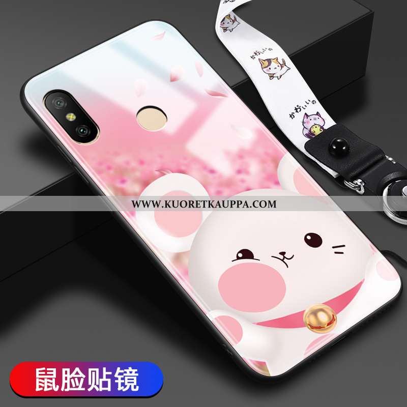 Kuori Xiaomi Mi A2 Lite, Kuoret Xiaomi Mi A2 Lite, Kotelo Xiaomi Mi A2 Lite Sarjakuva Suuntaus Lasi 