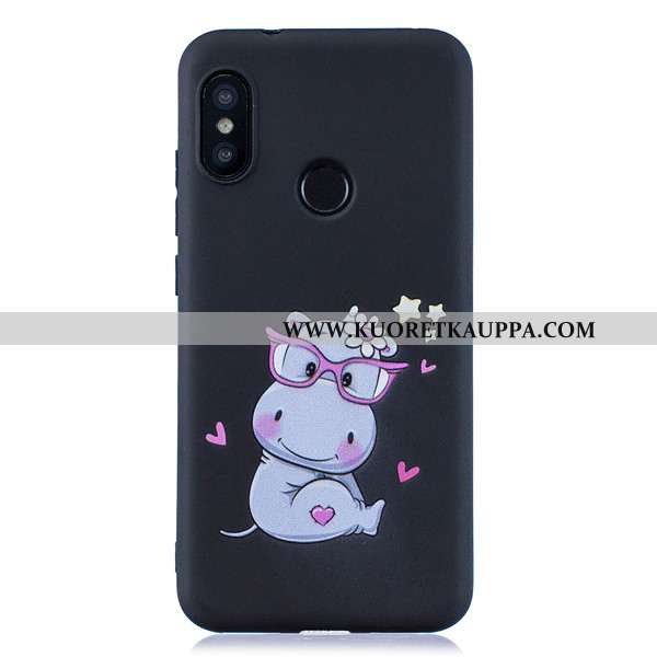 Kuori Xiaomi Mi A2 Lite, Kuoret Xiaomi Mi A2 Lite, Kotelo Xiaomi Mi A2 Lite Sarjakuva Suuntaus Tumma