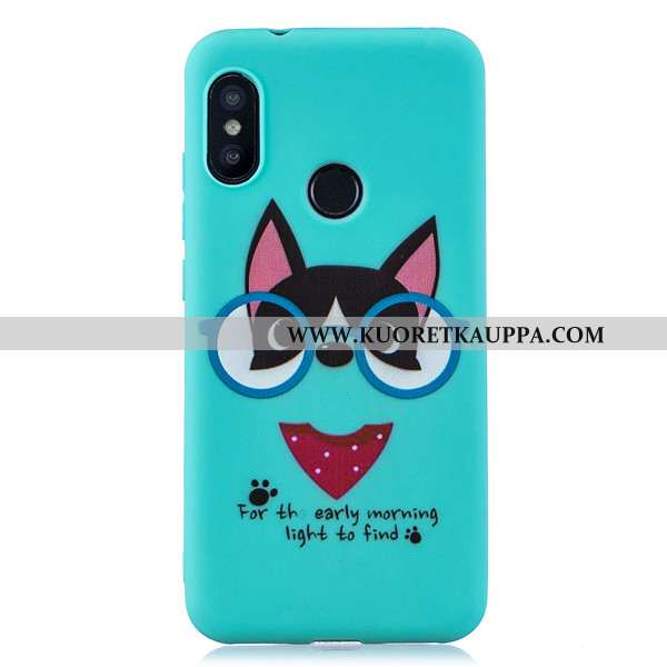 Kuori Xiaomi Mi A2 Lite, Kuoret Xiaomi Mi A2 Lite, Kotelo Xiaomi Mi A2 Lite Sarjakuva Suuntaus Tumma