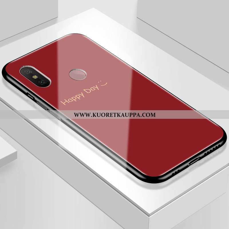 Kuori Xiaomi Mi A2 Lite, Kuoret Xiaomi Mi A2 Lite, Kotelo Xiaomi Mi A2 Lite Suojaus Lasi Peili Valko