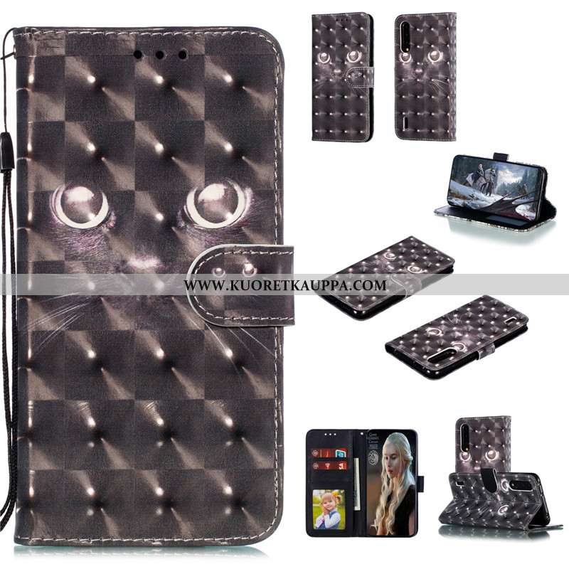 Kuori Xiaomi Mi A3, Kuoret Xiaomi Mi A3, Kotelo Xiaomi Mi A3 Nahkakuori Ihana Sininen Puhelimen