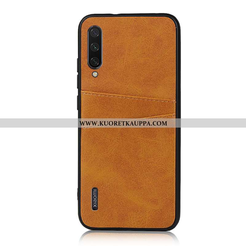 Kuori Xiaomi Mi A3, Kuoret Xiaomi Mi A3, Kotelo Xiaomi Mi A3 Nahkakuori Murtumaton Kortti Pieni Must