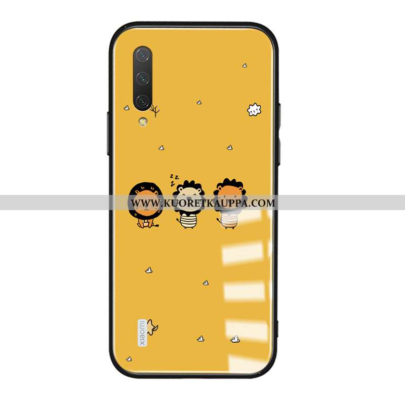 Kuori Xiaomi Mi A3, Kuoret Xiaomi Mi A3, Kotelo Xiaomi Mi A3 Suojaus Lasi Uusi Ihana Sarjakuva Kelta