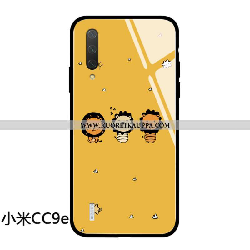 Kuori Xiaomi Mi A3, Kuoret Xiaomi Mi A3, Kotelo Xiaomi Mi A3 Suojaus Lasi Uusi Ihana Sarjakuva Kelta