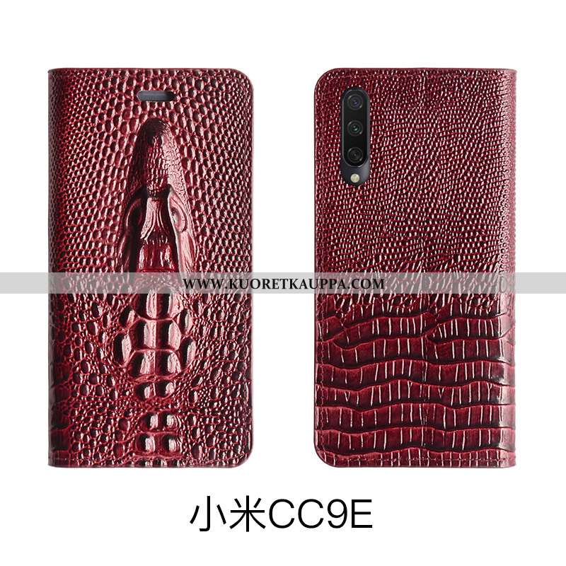 Kuori Xiaomi Mi A3, Kuoret Xiaomi Mi A3, Kotelo Xiaomi Mi A3 Suojaus Nahkakuori Musta Lehmä Mustat