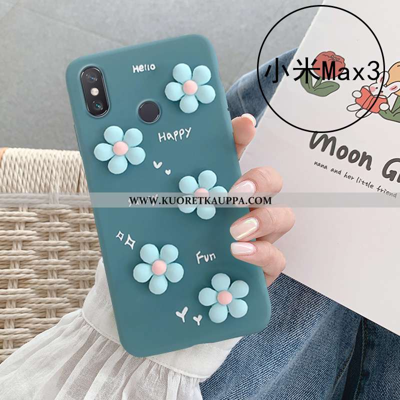 Kuori Xiaomi Mi Max 3, Kuoret Xiaomi Mi Max 3, Kotelo Xiaomi Mi Max 3 Silikoni Pehmeä Neste Kukkia T