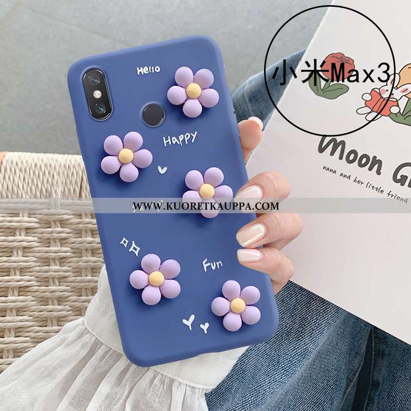 Kuori Xiaomi Mi Max 3, Kuoret Xiaomi Mi Max 3, Kotelo Xiaomi Mi Max 3 Silikoni Pehmeä Neste Kukkia T
