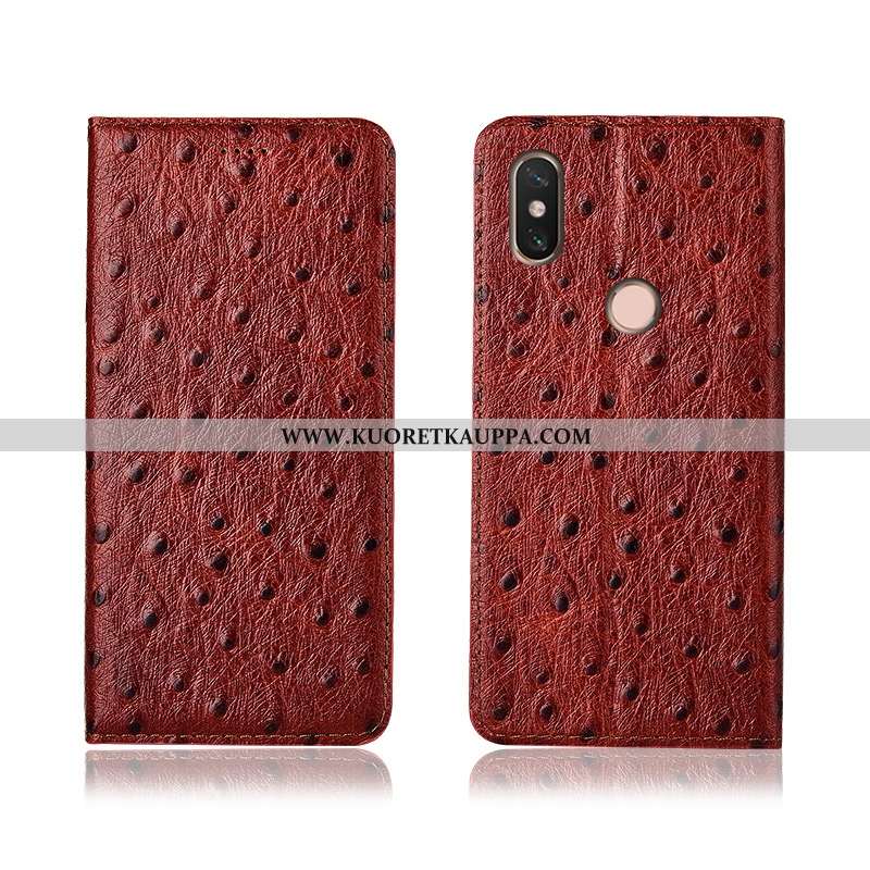 Kuori Xiaomi Mi Max 3, Kuoret Xiaomi Mi Max 3, Kotelo Xiaomi Mi Max 3 Suojaus Nahkakuori Aito Nahka 