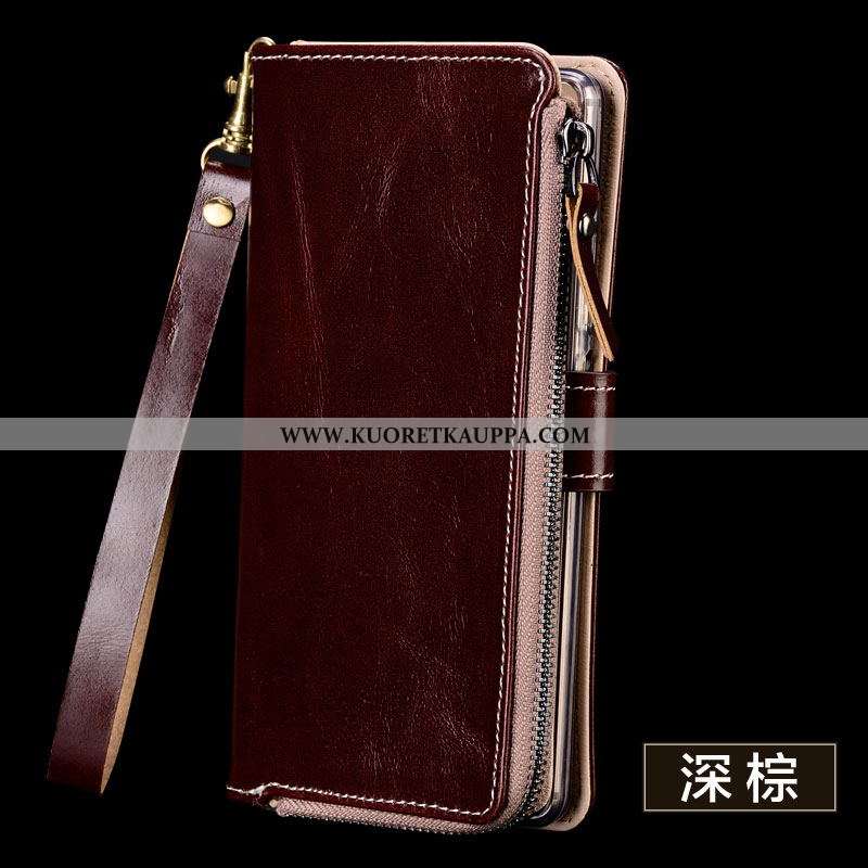 Kuori Xiaomi Mi Max 3, Kuoret Xiaomi Mi Max 3, Kotelo Xiaomi Mi Max 3 Suojaus Nahkakuori Pieni Ripus