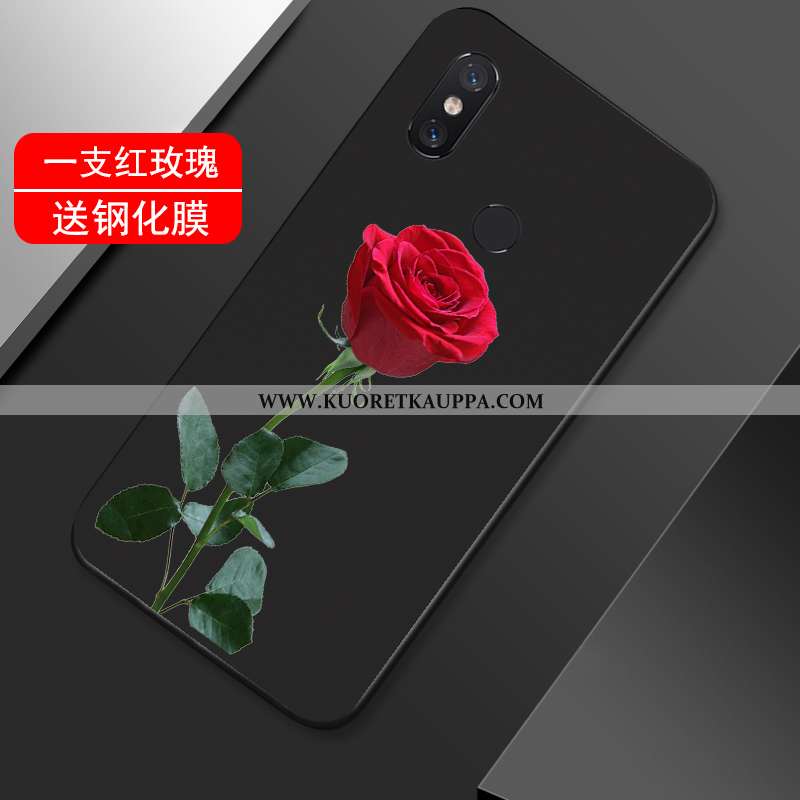 Kuori Xiaomi Mi Max 3, Kuoret Xiaomi Mi Max 3, Kotelo Xiaomi Mi Max 3 Suuntaus Pehmeä Neste Musta Pu