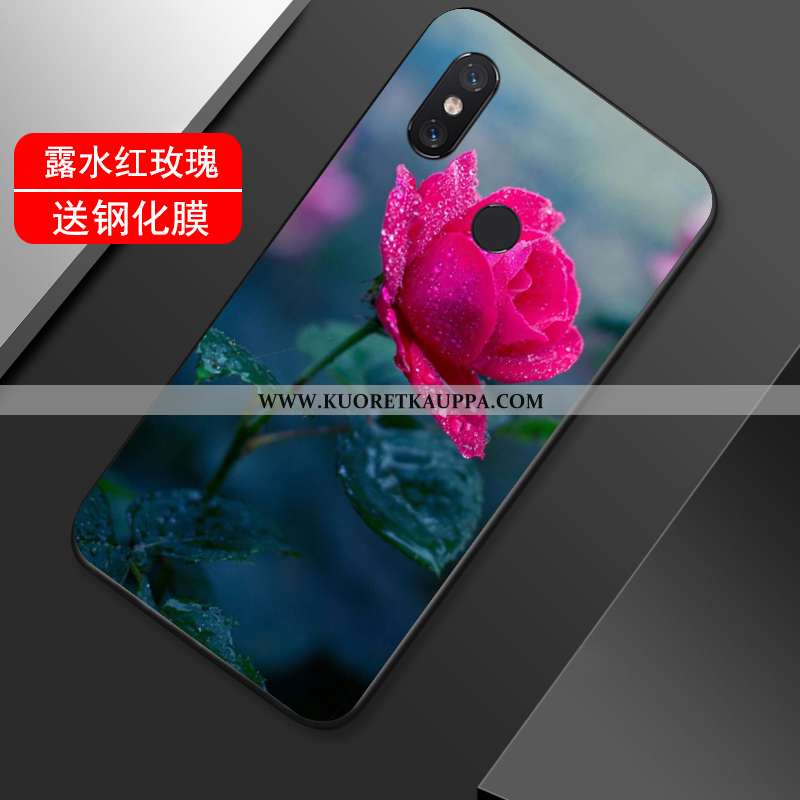 Kuori Xiaomi Mi Max 3, Kuoret Xiaomi Mi Max 3, Kotelo Xiaomi Mi Max 3 Suuntaus Pehmeä Neste Musta Pu