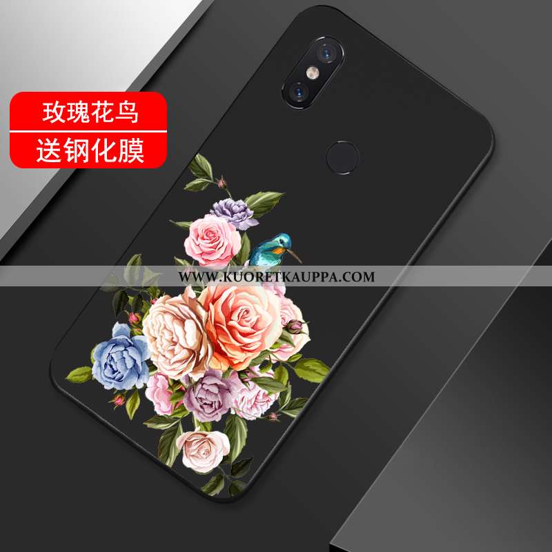 Kuori Xiaomi Mi Max 3, Kuoret Xiaomi Mi Max 3, Kotelo Xiaomi Mi Max 3 Suuntaus Pehmeä Neste Musta Pu