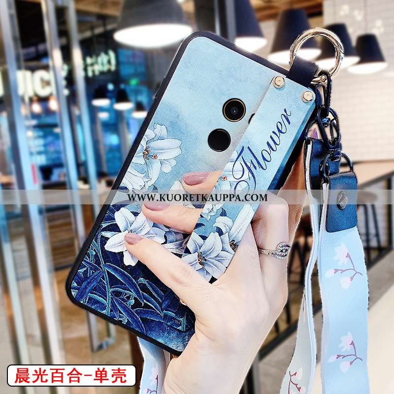 Kuori Xiaomi Mi Mix 2, Kuoret Xiaomi Mi Mix 2, Kotelo Xiaomi Mi Mix 2 Kukkakuvio Silikoni Pesty Sued