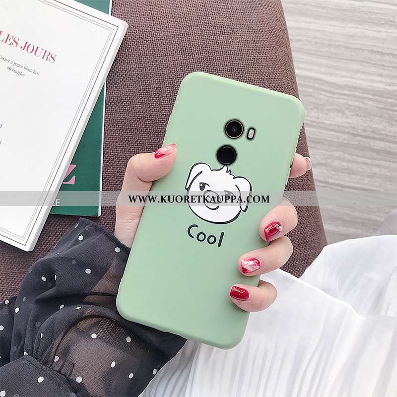 Kuori Xiaomi Mi Mix 2, Kuoret Xiaomi Mi Mix 2, Kotelo Xiaomi Mi Mix 2 Pehmeä Neste Silikoni Vihreä M