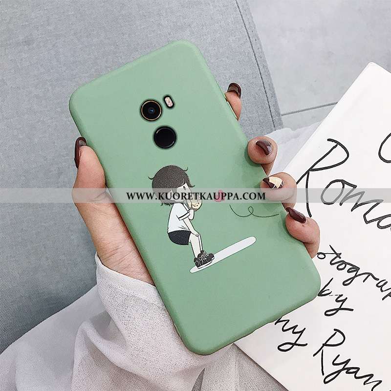 Kuori Xiaomi Mi Mix 2, Kuoret Xiaomi Mi Mix 2, Kotelo Xiaomi Mi Mix 2 Pehmeä Neste Silikoni Vihreä M