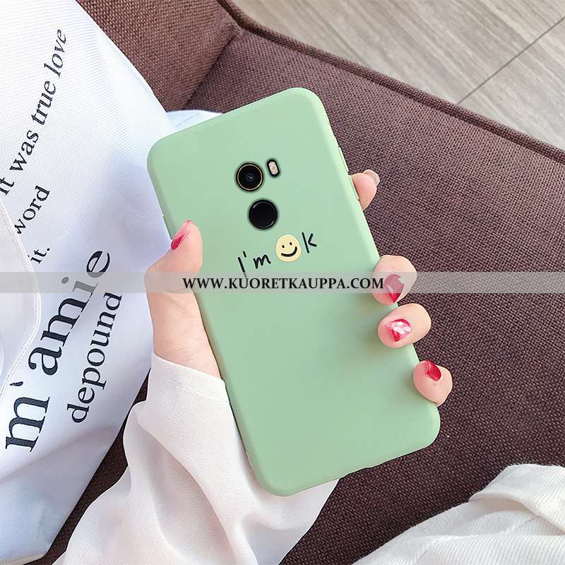 Kuori Xiaomi Mi Mix 2, Kuoret Xiaomi Mi Mix 2, Kotelo Xiaomi Mi Mix 2 Pehmeä Neste Silikoni Vihreä M