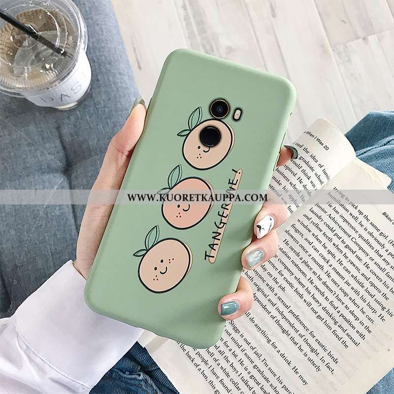 Kuori Xiaomi Mi Mix 2, Kuoret Xiaomi Mi Mix 2, Kotelo Xiaomi Mi Mix 2 Pehmeä Neste Silikoni Vihreä M