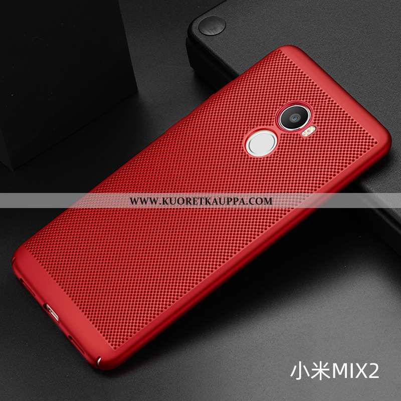 Kuori Xiaomi Mi Mix 2, Kuoret Xiaomi Mi Mix 2, Kotelo Xiaomi Mi Mix 2 Pesty Suede Valo Net Red Hengi