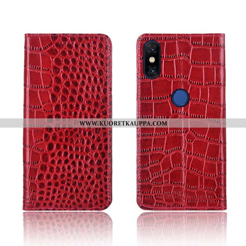 Kuori Xiaomi Mi Mix 3, Kuoret Xiaomi Mi Mix 3, Kotelo Xiaomi Mi Mix 3 Aito Nahka Pehmeä Neste Siliko