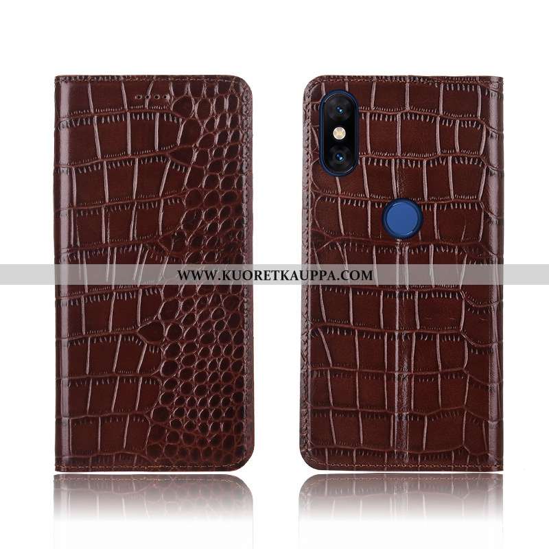 Kuori Xiaomi Mi Mix 3, Kuoret Xiaomi Mi Mix 3, Kotelo Xiaomi Mi Mix 3 Aito Nahka Pehmeä Neste Siliko