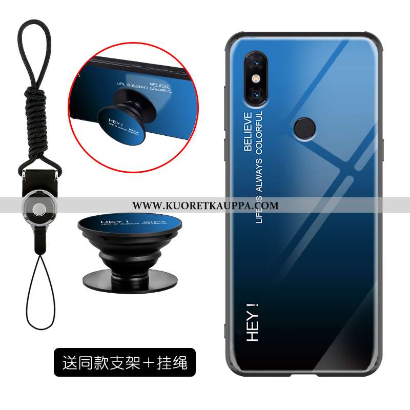 Kuori Xiaomi Mi Mix 3, Kuoret Xiaomi Mi Mix 3, Kotelo Xiaomi Mi Mix 3 Lasi Tila Murtumaton Tuki Pink