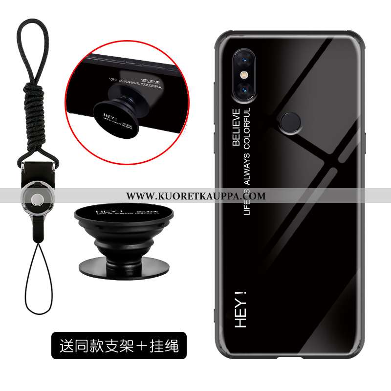 Kuori Xiaomi Mi Mix 3, Kuoret Xiaomi Mi Mix 3, Kotelo Xiaomi Mi Mix 3 Lasi Tila Murtumaton Tuki Pink