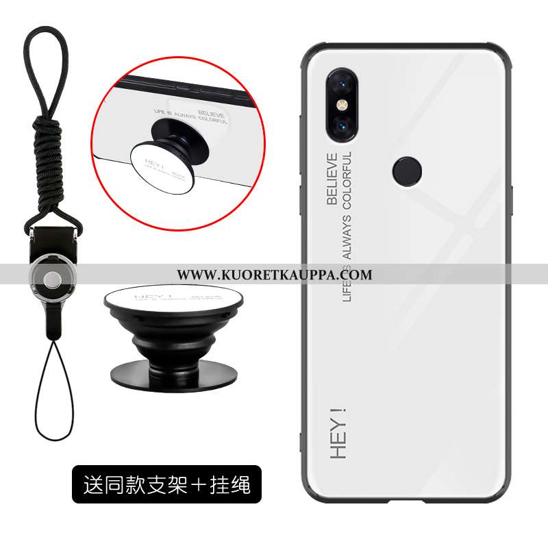 Kuori Xiaomi Mi Mix 3, Kuoret Xiaomi Mi Mix 3, Kotelo Xiaomi Mi Mix 3 Lasi Tila Murtumaton Tuki Pink