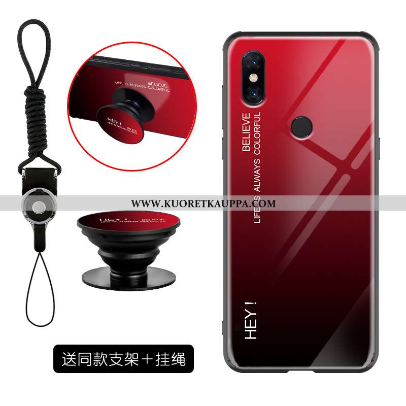 Kuori Xiaomi Mi Mix 3, Kuoret Xiaomi Mi Mix 3, Kotelo Xiaomi Mi Mix 3 Lasi Tila Murtumaton Tuki Pink