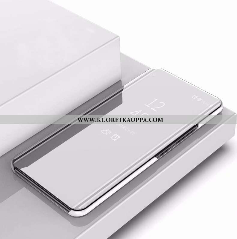 Kuori Xiaomi Mi Mix 3, Kuoret Xiaomi Mi Mix 3, Kotelo Xiaomi Mi Mix 3 Nahkakuori Pieni Peili Hopea T