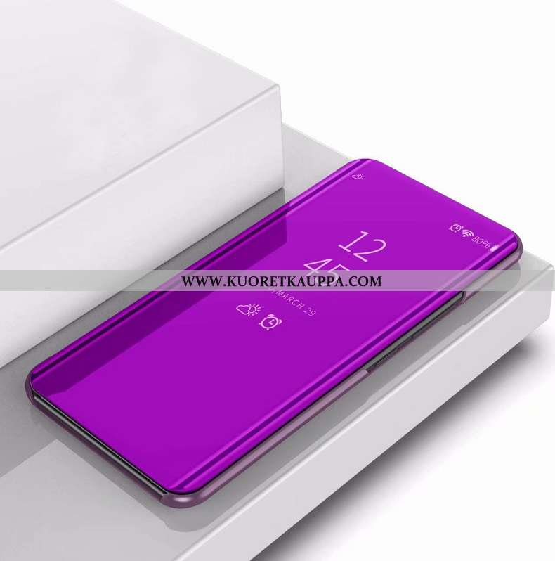 Kuori Xiaomi Mi Mix 3, Kuoret Xiaomi Mi Mix 3, Kotelo Xiaomi Mi Mix 3 Nahkakuori Pieni Peili Hopea T