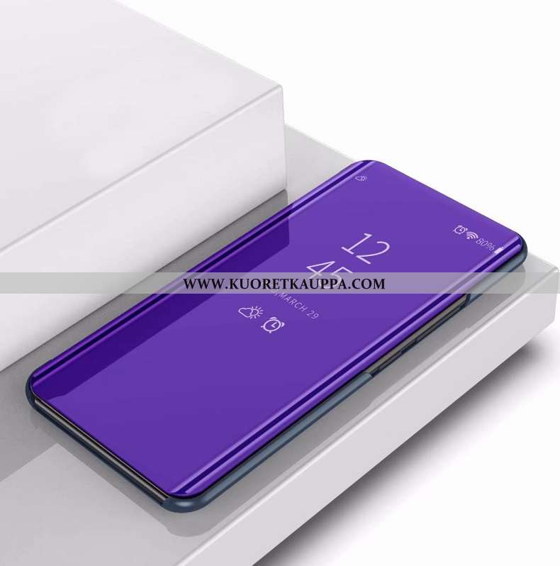 Kuori Xiaomi Mi Mix 3, Kuoret Xiaomi Mi Mix 3, Kotelo Xiaomi Mi Mix 3 Nahkakuori Pieni Peili Hopea T