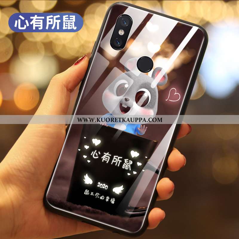 Kuori Xiaomi Mi Mix 3, Kuoret Xiaomi Mi Mix 3, Kotelo Xiaomi Mi Mix 3 Silikoni Suojaus Pieni Musta U