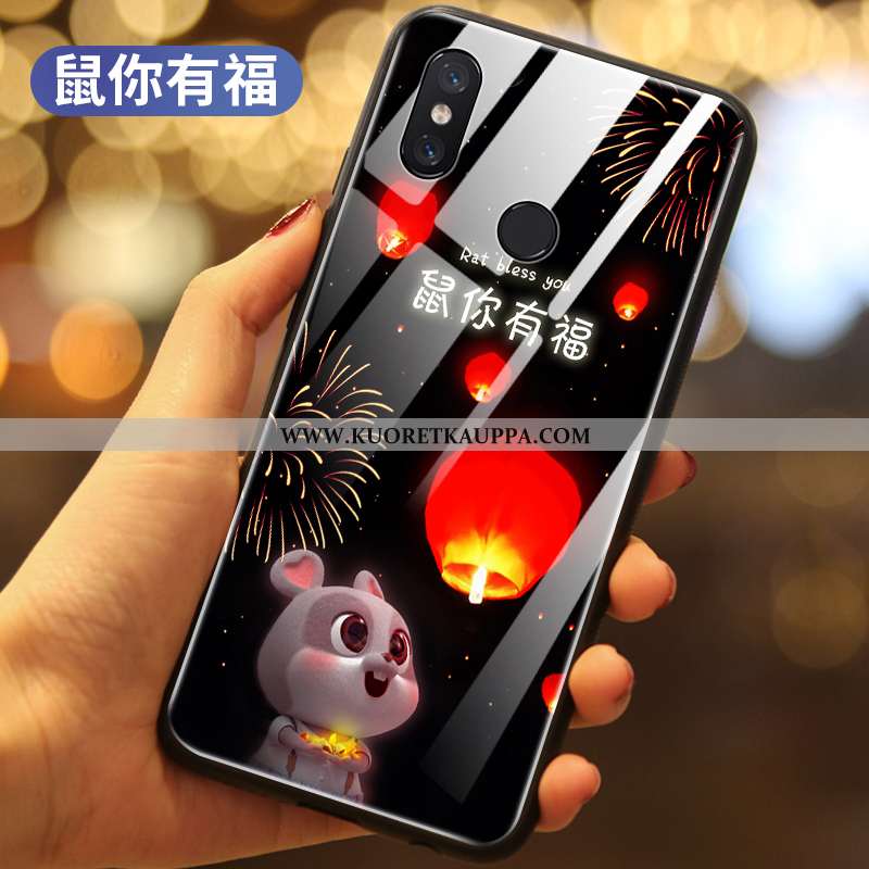 Kuori Xiaomi Mi Mix 3, Kuoret Xiaomi Mi Mix 3, Kotelo Xiaomi Mi Mix 3 Silikoni Suojaus Pieni Musta U