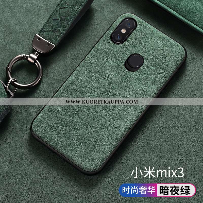 Kuori Xiaomi Mi Mix 3, Kuoret Xiaomi Mi Mix 3, Kotelo Xiaomi Mi Mix 3 Turkki Mokkanahkaa Silikoni Pi