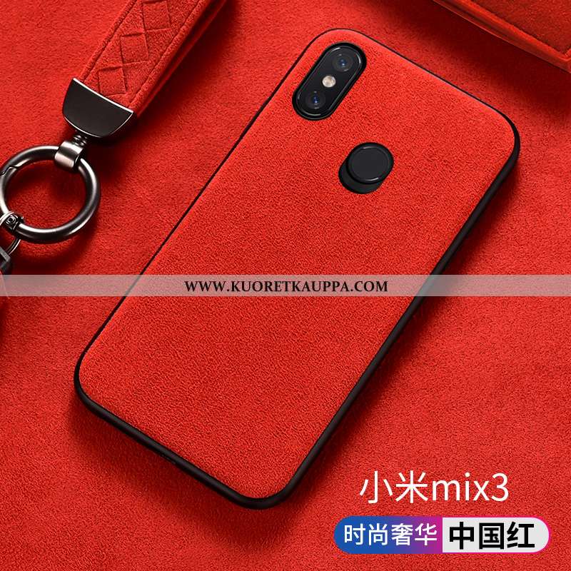 Kuori Xiaomi Mi Mix 3, Kuoret Xiaomi Mi Mix 3, Kotelo Xiaomi Mi Mix 3 Turkki Mokkanahkaa Silikoni Pi
