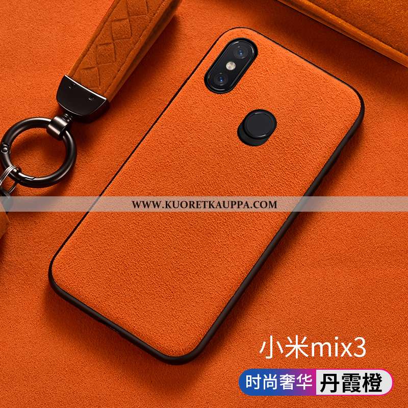 Kuori Xiaomi Mi Mix 3, Kuoret Xiaomi Mi Mix 3, Kotelo Xiaomi Mi Mix 3 Turkki Mokkanahkaa Silikoni Pi