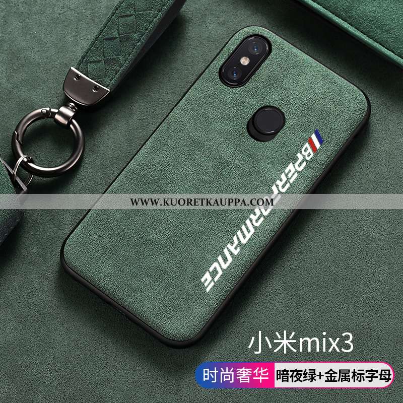 Kuori Xiaomi Mi Mix 3, Kuoret Xiaomi Mi Mix 3, Kotelo Xiaomi Mi Mix 3 Turkki Mokkanahkaa Silikoni Pi