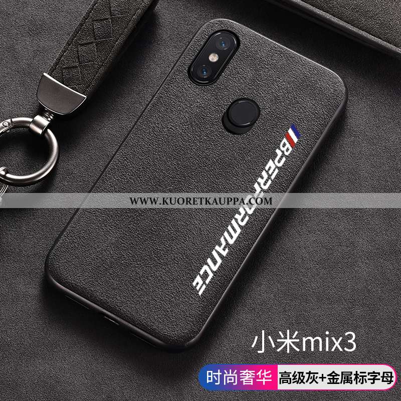 Kuori Xiaomi Mi Mix 3, Kuoret Xiaomi Mi Mix 3, Kotelo Xiaomi Mi Mix 3 Turkki Mokkanahkaa Silikoni Pi