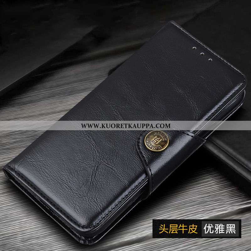 Kuori Xiaomi Mi Note 10, Kuoret Xiaomi Mi Note 10, Kotelo Xiaomi Mi Note 10 Aito Nahka Suojaus Murtu